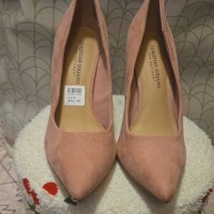 Christian Siriano Pink Heels Elegant Design